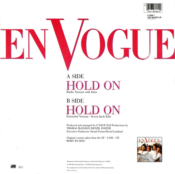 En Vogue - Hold On | Atlantic (7567-86180-0) - 2