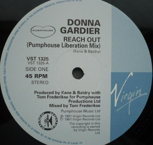 Donna Gardier - Reach Out | Virgin (VST 1325) - 2 Donna Gardier - Reach Out | Virgin (VST 1325) - 2