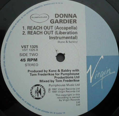 Donna Gardier - Reach Out | Virgin (VST 1325) - 3 Donna Gardier - Reach Out | Virgin (VST 1325) - 3