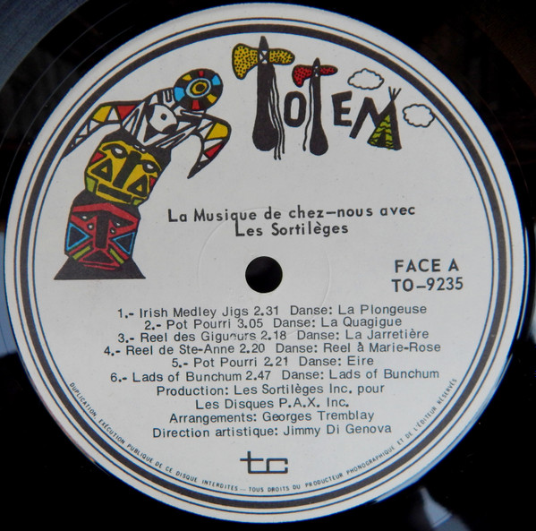 Les Sortilèges - La Musique De Chez-Nous Avec Les Sortilèges | Totem (TO-9235) - 3