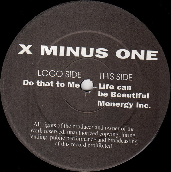 X Minus One - Do That To Me | Funny Vinyl (FUN 001) - 2