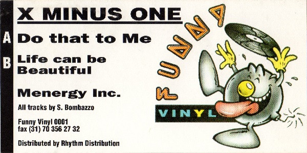 X Minus One - Do That To Me | Funny Vinyl (FUN 001) - main