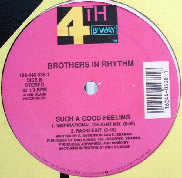 Brothers In Rhythm - Such A Good Feeling | 4th & Broadway (162-440 538-1) - 2 Brothers In Rhythm - Such A Good Feeling | 4th & Broadway (162-440 538-1) - 2