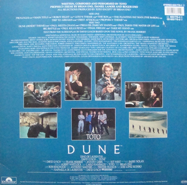Dune · Der Wüstenplanet (Original Soundtrack Recording)