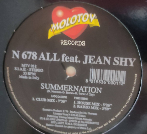 N678 All Featuring Jean Shy - Summernation | Molotov Records (MTV 018)