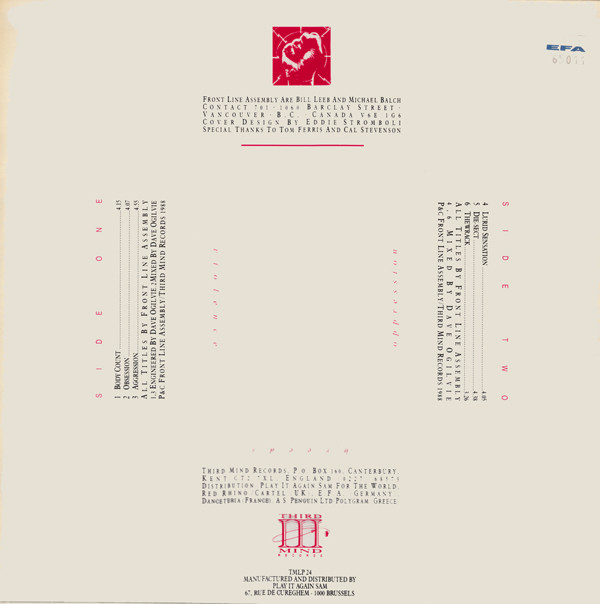 Front Line Assembly - Disorder | Third Mind Records (TMLP 24) - 2