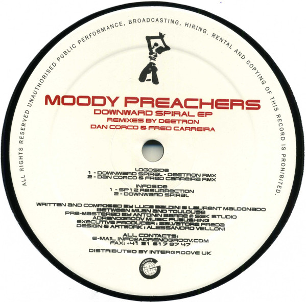 Moody Preachers - Downward Spiral EP | Adrenogroov (ADV 005) - 2 Moody Preachers - Downward Spiral EP | Adrenogroov (ADV 005) - 2