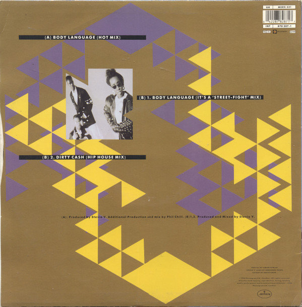 Adventures Of Stevie V. - Body Language | Mercury (MERX 331) - 4