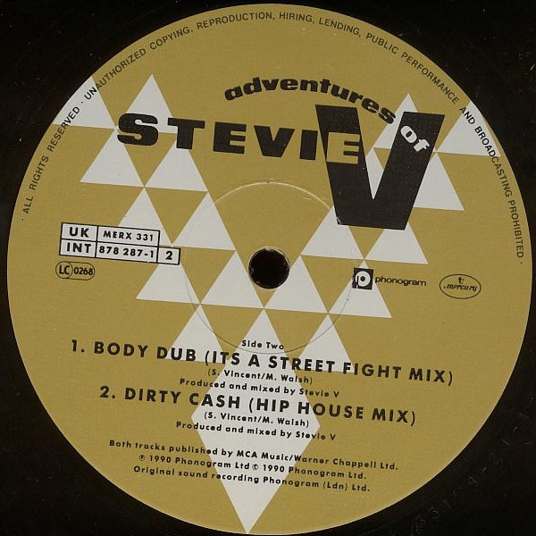 Adventures Of Stevie V. - Body Language | Mercury (MERX 331) - 3