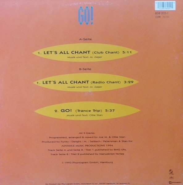 Go! - Let's All Chant (Move Your Body) | Subsonic (858 205-1) - 2