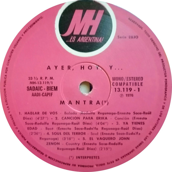 Mantra - Ayer, Hoy, Y ... Mantra | Music Hall (13.119) - 3 Mantra - Ayer, Hoy, Y ... Mantra | Music Hall (13.119) - 3