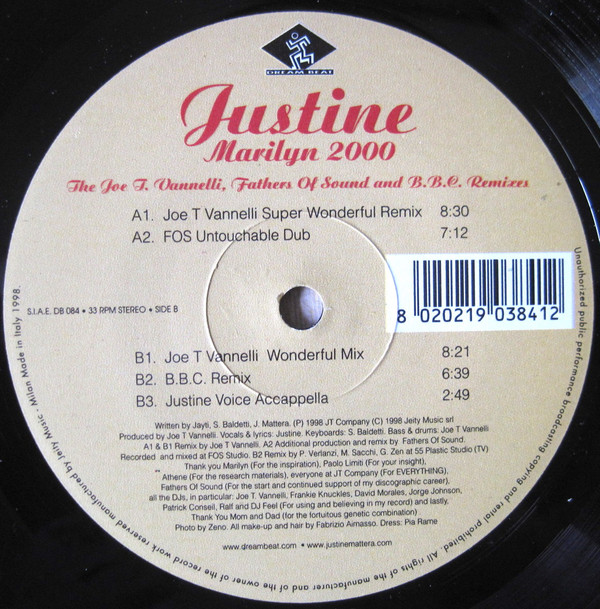 Justine - Marilyn 2000 | Dream Beat (DB 084) - 3