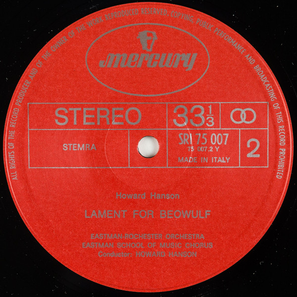 Symphony No. 2, Op. 30 "Romantic"; Lament For Beowulf