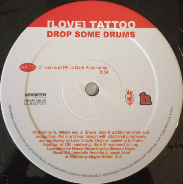 [Love] Tattoo - Drop Some Drums | Vendetta Records (VENMX 336 (M)) - 3