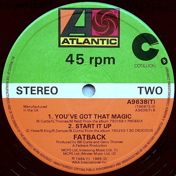 The Fatback Band - Lover Undercover | Atlantic (A9638(T)) - 4 The Fatback Band - Lover Undercover | Atlantic (A9638(T)) - 4