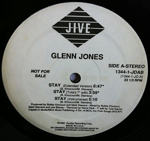 Glenn Jones - Stay | Jive (1344-1-JDAB) - main Glenn Jones - Stay | Jive (1344-1-JDAB) - main