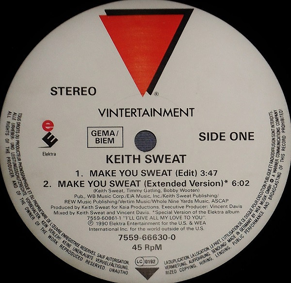 Keith Sweat - Make You Sweat | Vintertainment (7559-66630-0) - 3