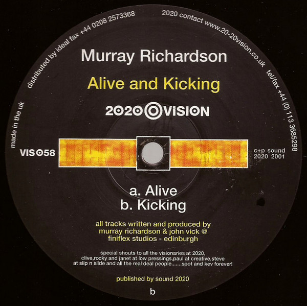 Murray Richardson - Alive And Kicking | 20:20 Vision (VIS058)