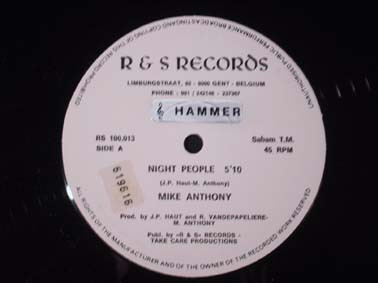 Mike Anthony - Nightpeople | R & S Records (RS    100.013) - 2