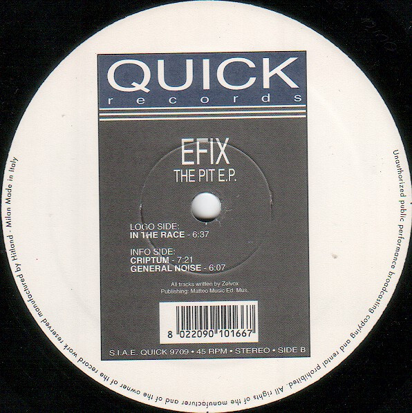 Efix - The Pit E.P. | Quick (QUICK 9709) - main