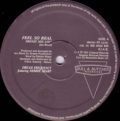 Dream Frequency Featuring Debbie Sharp - Feel So Real | Bull & Butcher Recordings (BB 2022 MX) - 3 Dream Frequency Featuring Debbie Sharp - Feel So Real | Bull & Butcher Recordings (BB 2022 MX) - 3