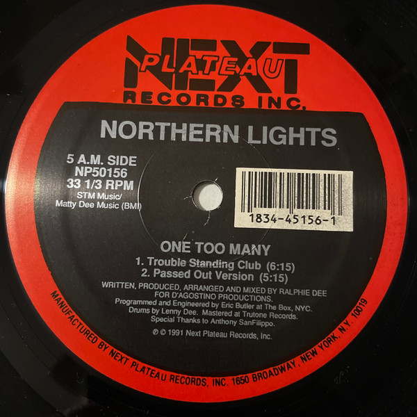 Northern Lights - One Too Many | Next Plateau Records Inc. (NP50156) - 2 Northern Lights - One Too Many | Next Plateau Records Inc. (NP50156) - 2