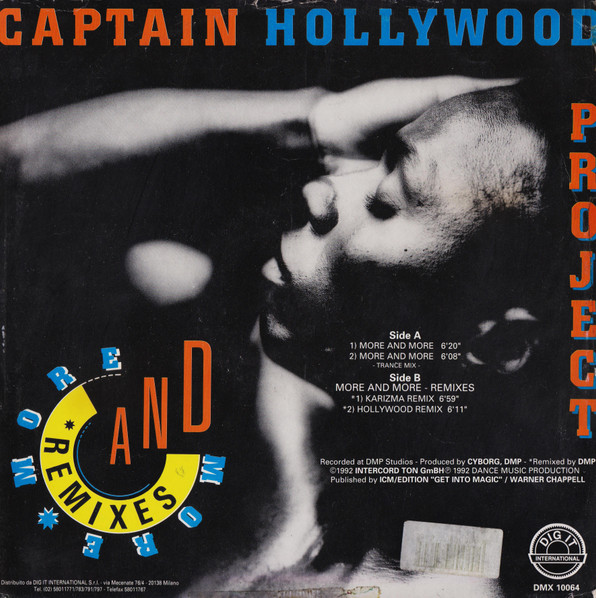 Captain Hollywood Project - More And More | Dig It International (DMX 10064) - 2 Captain Hollywood Project - More And More | Dig It International (DMX 10064) - 2