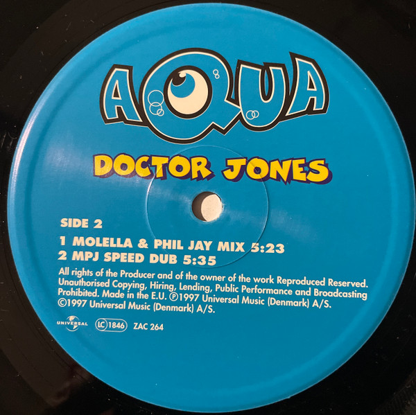 Aqua - Doctor Jones (Mixes By D-bop Molella & Phil Jay) | ZAC Records (ZAC 264) - 4 Aqua - Doctor Jones (Mixes By D-bop Molella & Phil Jay) | ZAC Records (ZAC 264) - 4