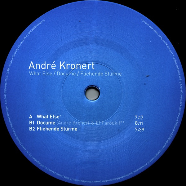 André Kronert - What Else / Docume / Fliehende Stürme | Session Deluxe (SDLX 0019-6) - main André Kronert - What Else / Docume / Fliehende Stürme | Session Deluxe (SDLX 0019-6) - main