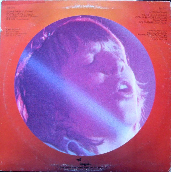 Robin Trower - For Earth Below | Chrysalis (CHR 1073) - 2 Robin Trower - For Earth Below | Chrysalis (CHR 1073) - 2