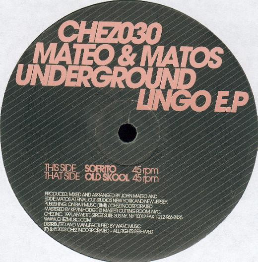 Mateo & Matos - Underground Lingo EP | Chez Music (CHEZ-030) - 3