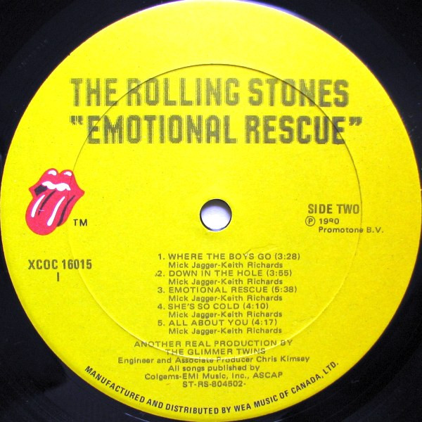 The Rolling Stones - Emotional Rescue | Rolling Stones Records (XCOC 16015) - 4 The Rolling Stones - Emotional Rescue | Rolling Stones Records (XCOC 16015) - 4