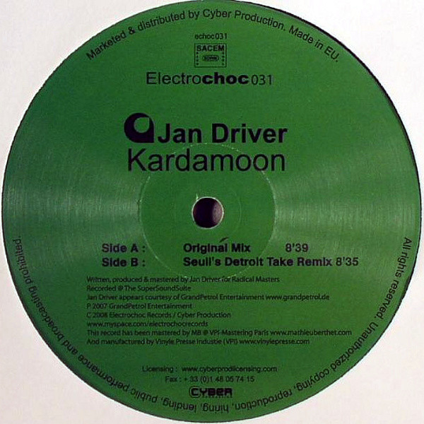 Jan Driver - Kardamoon | Electrochoc Records (echoc031)