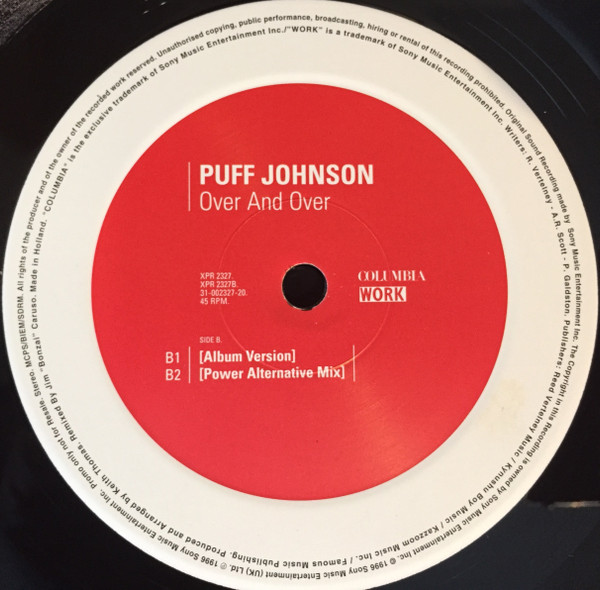 Puff Johnson - Over And Over | Columbia (XPR 2327) - 2
