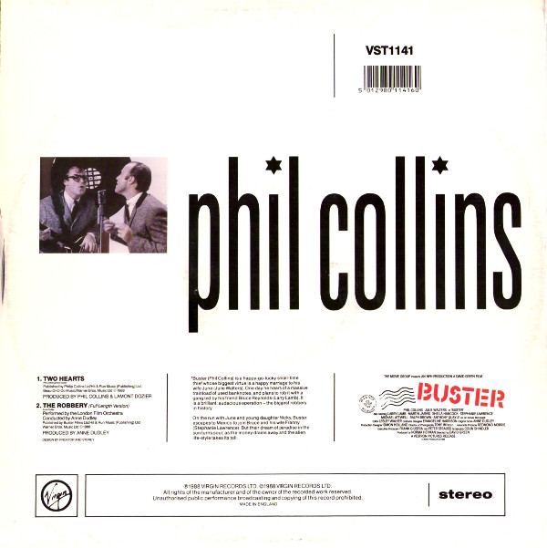Phil Collins - Two Hearts | Virgin (VST 1141) - 2 Phil Collins - Two Hearts | Virgin (VST 1141) - 2