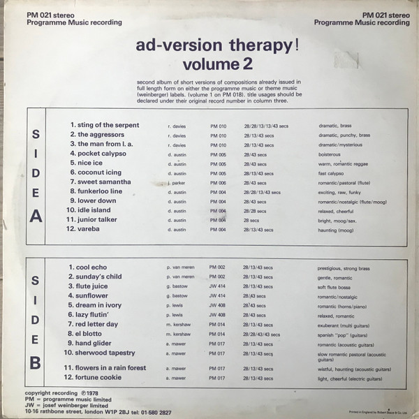 Various - Ad-version Therapy! Volume 2 | Programme Music (PM 021) - 2 Various - Ad-version Therapy! Volume 2 | Programme Music (PM 021) - 2
