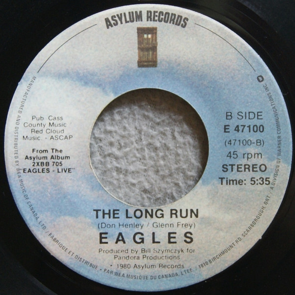 Eagles - Seven Bridges Road | Asylum Records (E 47100) - 2