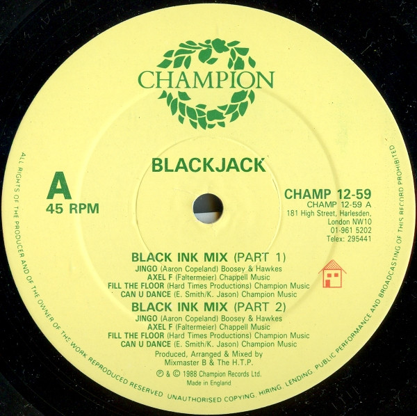 Blackjack - The Black Ink Mix | Champion (CHAMP 12-59) - 3