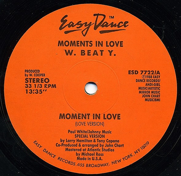W. Beat Y. - Moments In Love | Easy Dance Records (ESD 7722) - main W. Beat Y. - Moments In Love | Easy Dance Records (ESD 7722) - main
