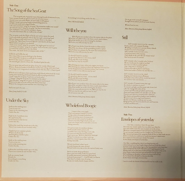 Pete Sinfield - Still | Manticore (MC 66667) - 2