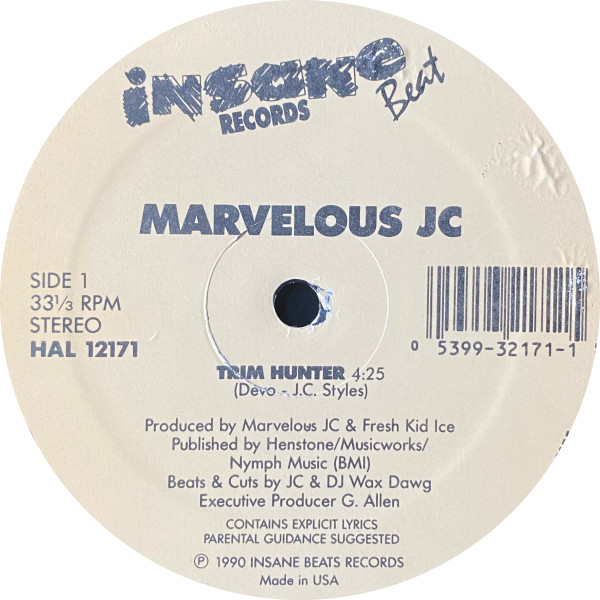 Marvelous JC - Trim Hunter / Get A Grip | Insane Beat Records (HAL 12171) - 4 Marvelous JC - Trim Hunter / Get A Grip | Insane Beat Records (HAL 12171) - 4