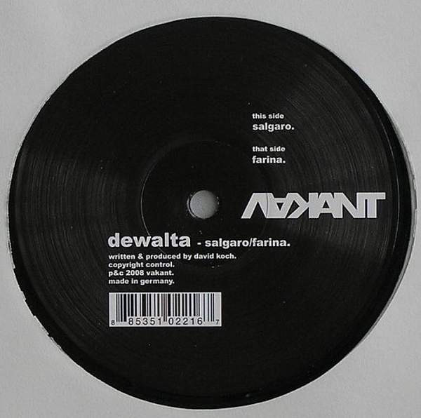Dewalta - Salgaro / Farina | Vakant (VA 021)