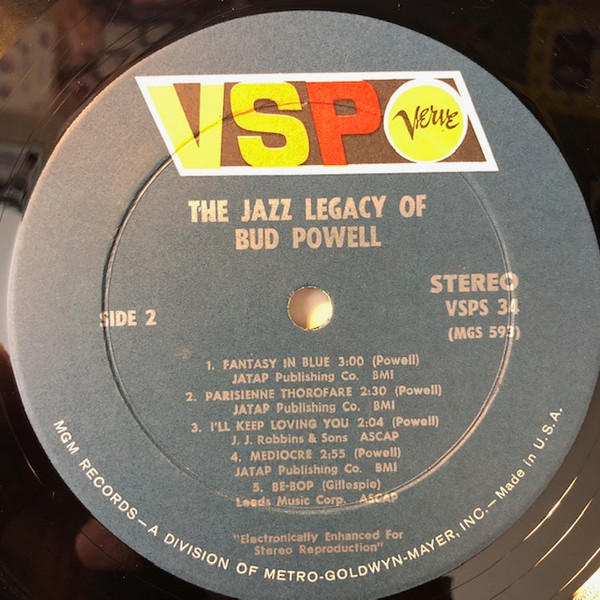 Bud Powell - The Jazz Legacy Of Bud Powell | VSP (VSPS-34) - 4 Bud Powell - The Jazz Legacy Of Bud Powell | VSP (VSPS-34) - 4