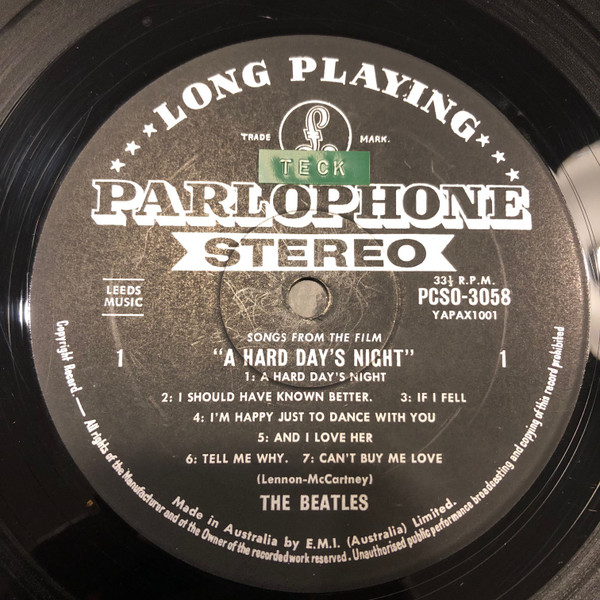 The Beatles - A Hard Day's Night | Parlophone (PCSO-3058) - 3