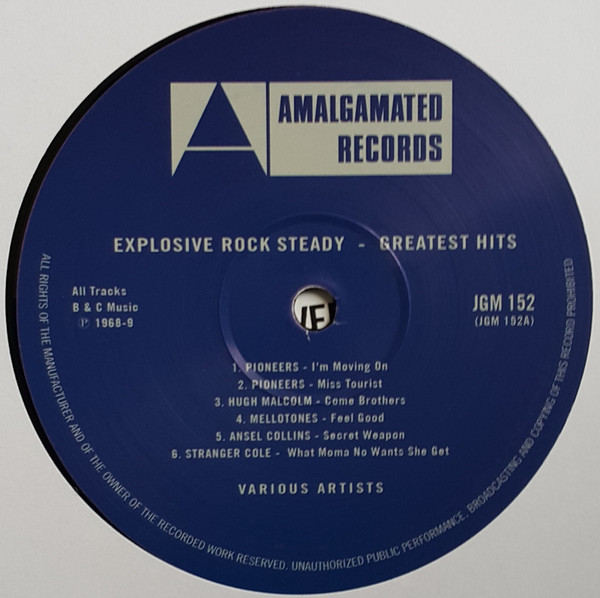 Various - Explosive Rock Steady - Greatest Hits | Amalgamated Records (JGM 152) - 3 Various - Explosive Rock Steady - Greatest Hits | Amalgamated Records (JGM 152) - 3