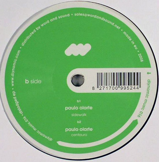 Paulo Olarte - Dislodged EP | Diynamic Music (diynamic music 016) - 2 Paulo Olarte - Dislodged EP | Diynamic Music (diynamic music 016) - 2
