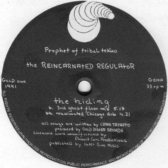 Reincarnated Regulator - Prophet Of Tribal Tekno | Gold Digger Records (GOLD ONE) - 4 Reincarnated Regulator - Prophet Of Tribal Tekno | Gold Digger Records (GOLD ONE) - 4