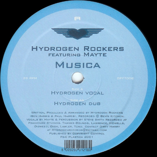 Hydrogen Rockers Featuring Mayte - Musica | Plastica (DPFT008)