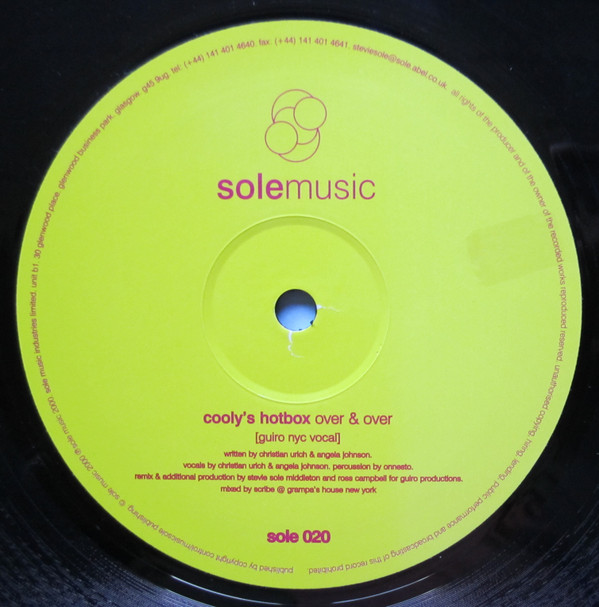 Cooly's Hot Box - Over & Over | Sole Music (sole020) - 3 Cooly's Hot Box - Over & Over | Sole Music (sole020) - 3