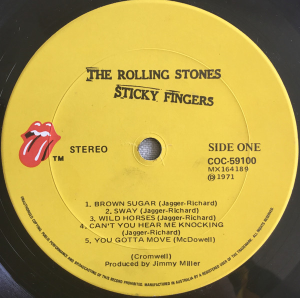 The Rolling Stones - Sticky Fingers | Rolling Stones Records (COC-59100) - 3 The Rolling Stones - Sticky Fingers | Rolling Stones Records (COC-59100) - 3